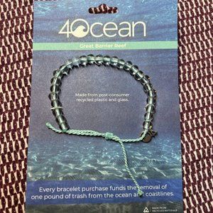Brand New Recycled Ocean Plastic and Glass Bracelet